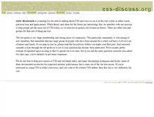 Tablet Screenshot of css-discuss.org